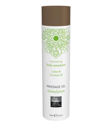 Hot Shiatsu Massage Oil Stimulation Lotus & Coconut Oil.Massage oil based on natural oils.More fun & eroticism at the partner massage 106 g