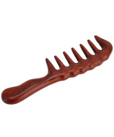 Verdant Touch Sandalwood Massage Combs - Wide Tooth Wooden Hair Comb for Scalp Massage | International Shipping Available - Buy Online on GoSupps.com