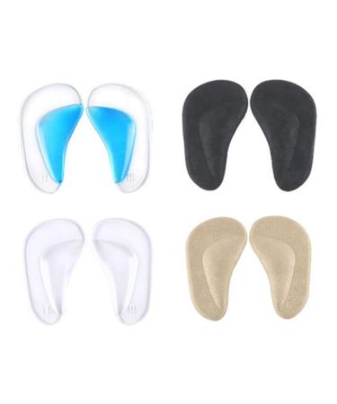 NOLITOY 4 Pairs Arch Pad Arch Gel Cushion Foot Arch Support Shoes Arch Gel Insoles Foot Arch Gel Pad Shoes Arch Support Foot Arch Gel Insoles Shoes Arch Gel Pad As Shown 9.7x5.8cm