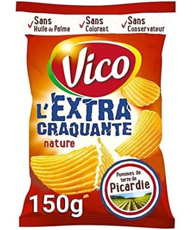 VICO - Chips Ondul es Extra Craquantes Nature 150G - ( Lot De 4 ) - Buy Online on GoSupps.com