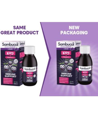 Kids Sambucus The Original Black Elderberry & Vitamin C (3-12 years) 120ml - Buy Online on GoSupps.com
