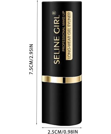 Black Gel Eyeliner Waterproof Smudge-Proof High Performance Liner Matte Black Eye-Liner Pencil Eyeliner Gel Stick Makeup Eye-Liners High Performance Liner for Women Pochy - Buy Online on GoSupps.com