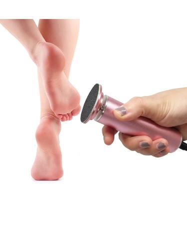Electric corneal remover feet (adjustable speed) Callus remover corneal remover electrical foot care cornea remove foot electrically with 60s replacement grinding paper FCR-1 pink