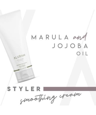 Aluram Coconut Water Smoothing Cream | Marula & Jojoba Oils | 6 Fl Oz | For Blow Drying & Curling | Clean Beauty, Sulfate & Paraben Free - Buy Online on GoSupps.com