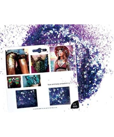  Beyond Chunky BG07 Purple Body Face Glitter 50g - Buy Online on GoSupps.com