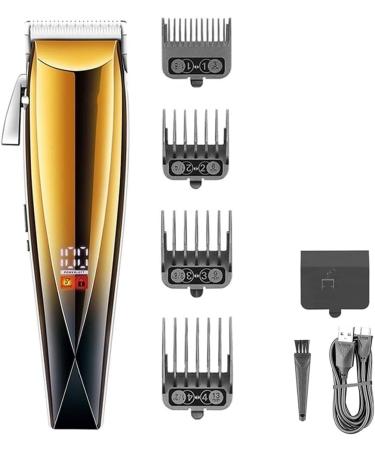 Professional Hair Clipper Hair Clipper Oil Head Carving Waterproof Electric Hair Clipper LCD Digital Display Household Professional High Power Pusher One Color