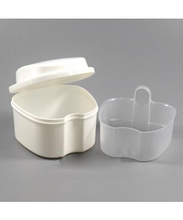 ROSENICE White Denture Box | Orthodontic Teeth Storage with Hanging Net - International Shipping Available - Buy Online on GoSupps.com