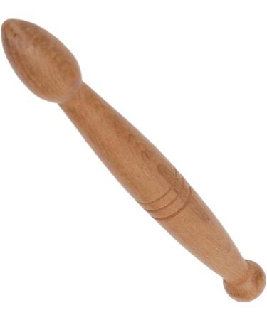 Ergonomic Wooden Acupunkt Massage Stick - 2 Ends Foot & Hand Roller for Home Travel & Office Muscle Relief - Buy Online on GoSupps.com