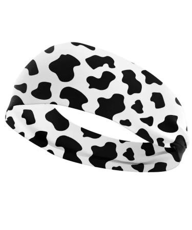 3 Pack Cow Print Spa Headbands for Women - Skincare, Face Wash, Yoga Hair Bands - Animal Print - Buy Online on GoSupps.com