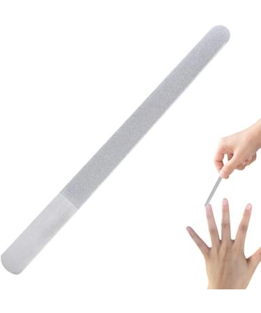Professional Nail Files Stainless Steel Finger Nail File - Toenail File for Men and Women Manicure Tool for Home Salon or Travel Use Nail Care A-01 long - Buy Online on GoSupps.com
