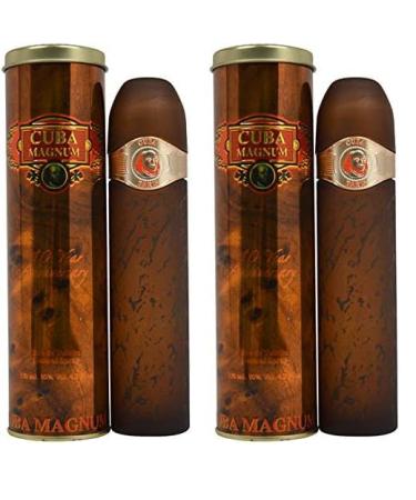 Cuba Magnum Red For Men Eau De Toilette Spray 4.2-Ounce Bottle 152257 (Pack of 2) Aromas 4.2 Fl Oz (Pack of 2)