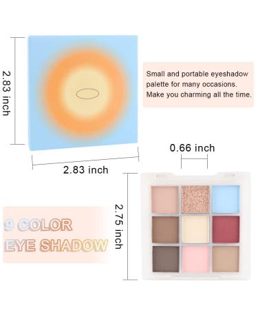 AMY'S DIARY Glitter Eyeshadow Palette - 9 Colors Eye Makeup Cosmetics for Daily & Party Looks - Buy Online on GoSupps.com