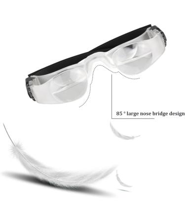 Magnifying Glasses Adjustable 4x Magnifying Eyewear Anti-glare Wearable Magnifier Glasses for Presbyopia Seniors Watching Tv for Low Vision Reading Fishing Reading Glasses Eyewear Wearable Magnifier - Buy Online on GoSupps.com