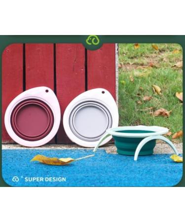 Buy Bepetmia Foldable Reisenapf Dog & Cat Bowl | Portable Silicone Travel Bowl 600ml with Stand - Extra Thick Beige - Buy Online on GoSupps.com