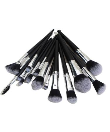 Shop 15 Black Makeup Brush Sets | Complete Conical Tail Beauty Tools for Flawless Makeup - Buy Online on GoSupps.com