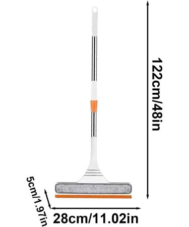 DUDOK Windshield Glass Cleaner Tool Adjustable Length Cleaner Tool Reusable Car Windshield Cleaning Tool Window Glass Scraper for Bathroom Tile White - Buy Online on GoSupps.com
