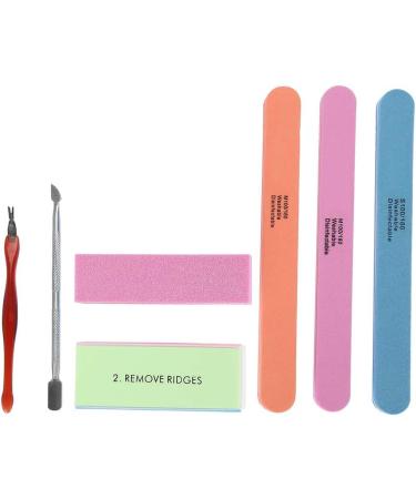 Demeras Buffers Nail Scrub Brush 19x11x3 Manicure Set Nail Polisher Nail Files Buffer Kit Dead Skin Pusher Cuticle Removal Nail Caretool - Buy Online on GoSupps.com