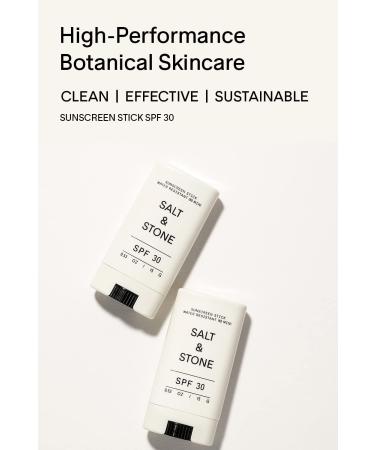 Salt & Stone SPF 30 Sunscreen Stick | Mineral Zinc Oxide Formula | Broad Spectrum Protection | Water Resistant | Reef Safe | Cruelty-Free | Travel-Friendly - 0.53 oz - Buy Online on GoSupps.com