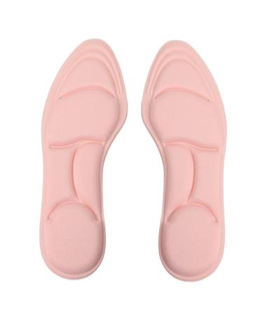 Mobestech Insoles for Plantar Insoles Exercise Shoe Inserts Insoles for Plantar Arch Support Shoe Insert Orthotic Insoles Absorption Insoles Miss Sponge Massage Pink Medium