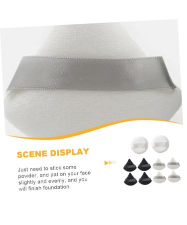 Angoily 10pcs Powder Puff Set - Baby Makeup Sponges for Face & Body - Soft Cotton Beauty Puffs for Mineral Foundation & Cosmetics - Buy Online on GoSupps.com