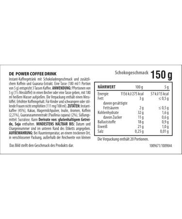 Activlab POWER COFFEE DRINK 150g - nergie intensive dans votre tasse | Boisson au caf aromatis e au chocolat avec ajout de caf ine et de guarana - Buy Online on GoSupps.com