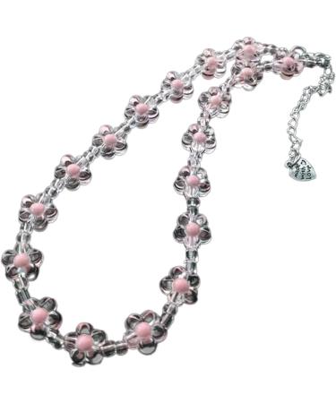 VSilay Colorful Beads Chain Choker Necklace - Trendy Rainbow Flower Neck Jewelry for Fashionable Outfits | International Shipping - Buy Online on GoSupps.com