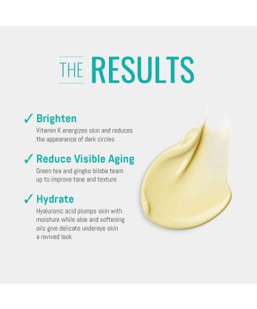 HD Beauty Vivid Revival Vitamin K Under Eye Cream 0.5oz - Reduce Dark Circles, Puffiness, and Fine Lines - With Hyaluronic Acid and Aloe Vera - Buy Online on GoSupps.com