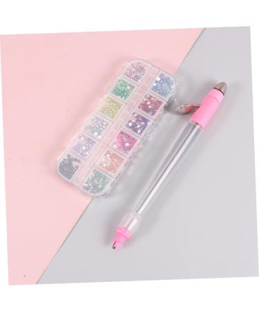FRCOLOR 1 Set of Gemstones for Nails Nail Rhinestones Rhinestones for Nails Nail Decoration Nail Art Tools Nail Rhinestone Kit Bagged Set Pointed Drill Nail Pen 3D Jewel pink 16x1cm - Buy Online on GoSupps.com