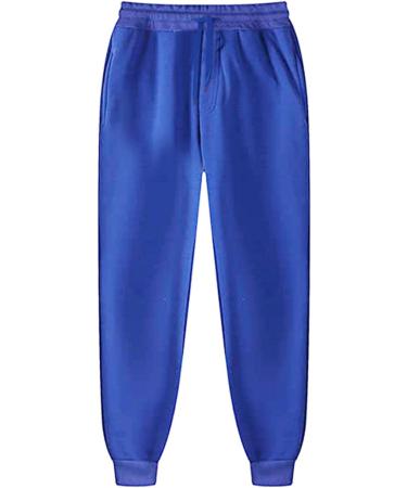 Winter Fleece Men's Sweatshirt and Sweatpants Set - Blue, Medium | Workout Tracksuit with Hoodie and Joggers - Buy Online on GoSupps.com