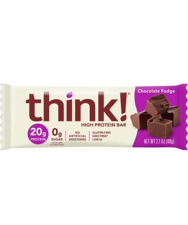 ThinkThin Protein Bar Gluten Free Chocolate Fudge 10 Count