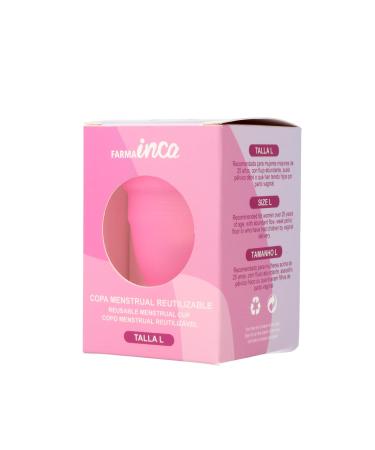 Farma Inca Menstrual Cup - Sizes S M & L | Medical Silicone Hypoallergenic 12 Hours Protection Includes Transport Bag - Buy Online on GoSupps.com