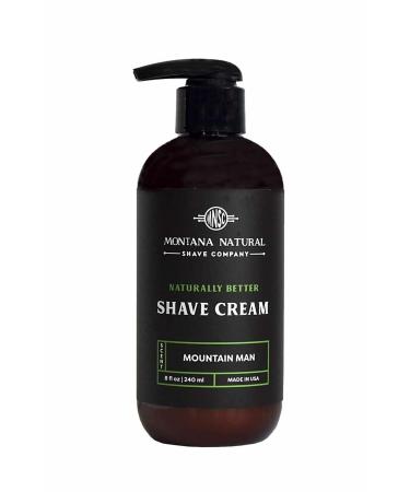 MNSC Mountain Man Naturally Better Pump Shave Cream - Smooth Hypoallergenic All-Natural & Handcrafted in USA