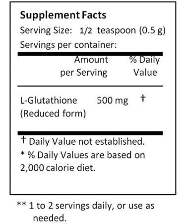 L-Glutathione Reduced Powder Powerful Antioxidant Immune Support (100 Grams (3.52 oz)) 100 Gram (3.52 Ounce) - Buy Online on GoSupps.com
