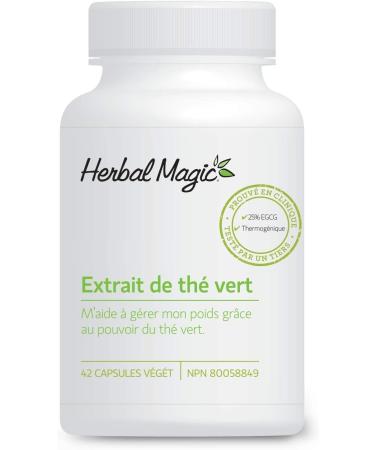 Herbal Magic Green Tea Leaf Extract High Potency Camillia sinensis Supplement for Women & Men with 60% Catechins 25% EGCG Non-GMO Vegetable Capsules - Buy Online on GoSupps.com