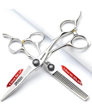Japan 440 Steel Professional Hairdressing Scissors - Barber Thinning Shears 5.5/6/6.5 inch - Durable & Precise Cutting Tools - Buy Online on GoSupps.com