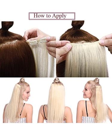 Buy Sego 60cm Wavy Clip-In Hair Extensions - Bleached Blonde 3/4 Full Head - Natural Look for Girls - Buy Online on GoSupps.com