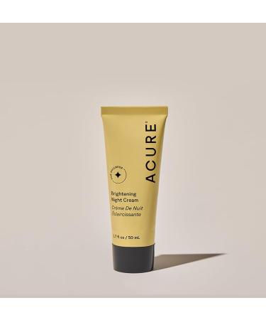 Acure Brightening Night Cream - Radiance Boosting Night Face Cream for Women & Men Hydrating & Revitalizing Moisturizer for Uneven Skin Tone & Dullness w/Chlorella Echinacea & Argan Oil - 1.7 fl oz - Buy Online on GoSupps.com