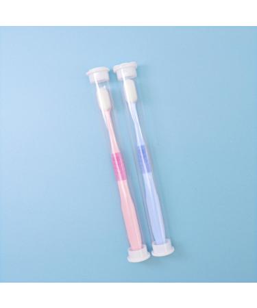 Mobestech 6 STK Travel Toothbrush Set - Sky Blue & Pink Oral Care Tools for Travelers | Perfect Gift Idea for Post-Birth Cleaning - Buy Online on GoSupps.com
