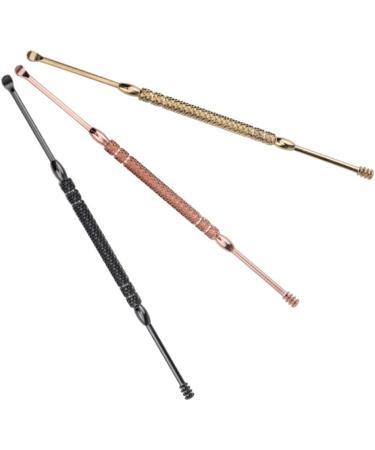 Healifty Ear Wax Pick 3pcs Ear Cleaning Kit Ear Cleaner Ear Scoop Earpick ing Tool Stainless Steel Ear Wax Removal Tool - Buy Online on GoSupps.com