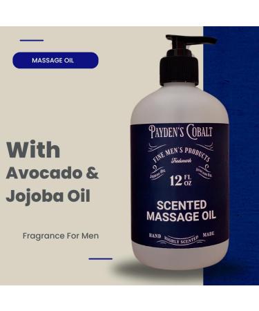 Payden's Cobalt Bergamot & Cedarleaf for Men Scented Body Lotion and Massage Oil Set 12 Oz Lotion - 12 Oz Massage Oil - Buy Online on GoSupps.com