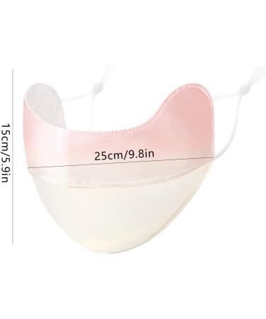 UV Protection Masque - Breathable UV Protection Ice Silk Face Shield Reusable 3D Sun Shield Face Cover for Women Face for Fishing Hiking Cycling Eye Protection Gradient bean paste - Buy Online on GoSupps.com