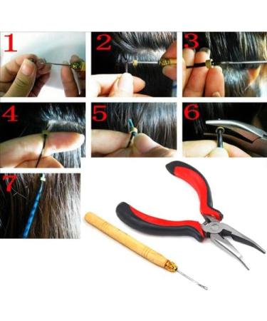 Accessotech Pliers & Pulling Hook for Hair Extensions | Silicone Micro Rings - Optimized for Easy Installation - Buy Online on GoSupps.com