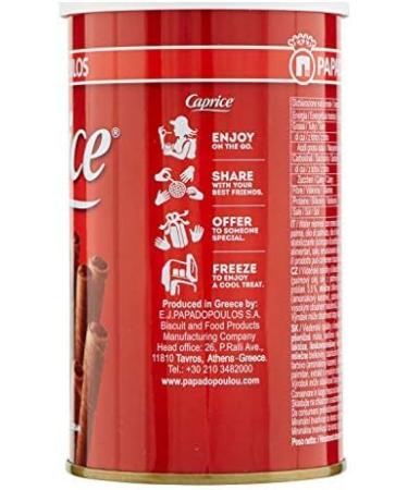  Papadopoulos Papadopoulos Caprice Hazelnut Cream Rolled Wafers 115g (Pack of 2) - Buy Online on GoSupps.com