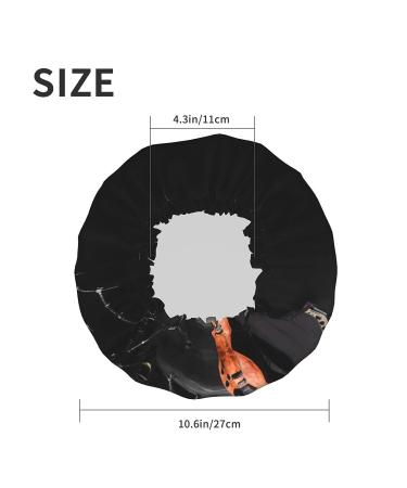 Guitar Printed Shower Cap - Waterproof Bath Cap for Women - Fits All Head Sizes and Hair Textures - Buy Online on GoSupps.com