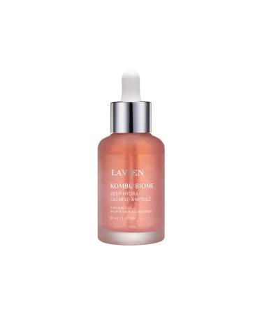 Lavien Kombu Biome Deep Hydra Calming Ampoule - Facial Serum Ultra Moisturizer Hydration and Nourishment - Triple Hyaluronic Acid Suitable for All Skin Types - 1.69 Fl Oz (50ml) Bottle