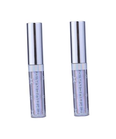 Beavorty Light Pink Eyeshadow 2pcs liquid eyeliner star light eyeshadows pearlescent eyeshadow eye shadow flash pigment