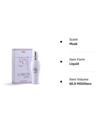 P'ATEL London White Perfume For Men & Women |60 ml | Premium Extra Long Lasting Perfume | Unique Gift For Patel Fans - Buy Online on GoSupps.com