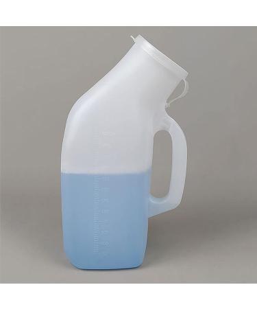 Thick Firm Male Urinal Urine Bottle with Lid for Child Boy Old Man 1200 ML (White) Pack of 2 Happy - Buy Online on GoSupps.com