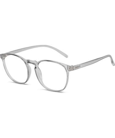Przene Blue Light Blocking Glasses for Women & Men - Retro Round Computer Glasses in Grey - Protect Your Eyes & Reduce Fatigue - Buy Online on GoSupps.com