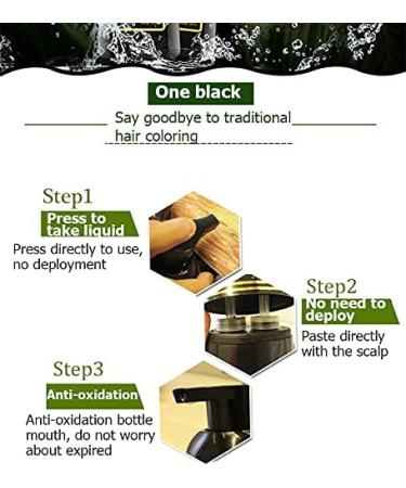 Black Hair Shampoo Hair Color Shampoo Shampoo For Black Hair Hair Dye Natural Blackening Shampoo Permanent Shampoo For Black Hair(500ml) - Buy Online on GoSupps.com